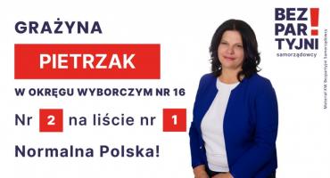 PIETRZAK GRAŻYNA - OKRĘG WYBORCZY NR 16 - nr 2 na liście - Sejm 2023