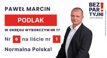 PODLAK PAWEŁ MARCIN - OKRĘG WYBORCZY NR 17 - nr 6 na liście - Sejm 2023