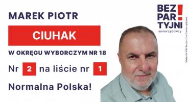 CIUHAK MAREK PIOTR - OKRĘG WYBORCZY NR 18 - nr 2 na liście - Sejm 2023
