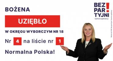 UZIĘBŁO BOŻENA - OKRĘG WYBORCZY NR 18 - nr 4 na liście - Sejm 2023