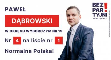DĄBROWSKI PAWEŁ - OKRĘG WYBORCZY NR 19 - nr 4 na liście - Sejm 2023