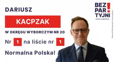 KACPRZAK DARIUSZ - OKRĘG WYBORCZY NR 20 - nr 1 na liście - Sejm 2023