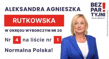 RUTKOWSKA ALEKSANDRA AGNIESZKA - OKRĘG WYBORCZY NR 20 - nr 4 na liście - Sejm 2023