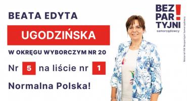UGODZIŃSKA BEATA EDYTA - OKRĘG WYBORCZY NR 20 - nr 5 na liście - Sejm 2023