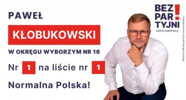 KŁOBUKOWSKI PAWEŁ - OKRĘG WYBORCZY NR 16 - nr 1 na liście - Sejm 2023