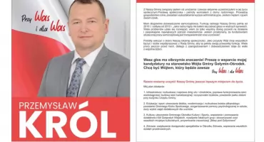 K. Rytel: Popieram Przemysława Króla na wójta w gminie Gołymin-Ośrodek