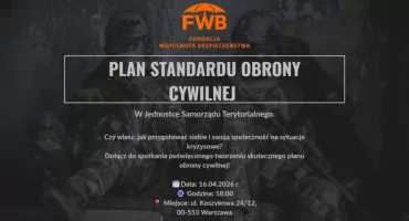 Plan Standardu Obrony Cywilnej w MWS - 16.04 godz. 18:00